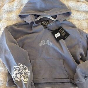 Darc Sport Wolves Lavender crop Hoodie